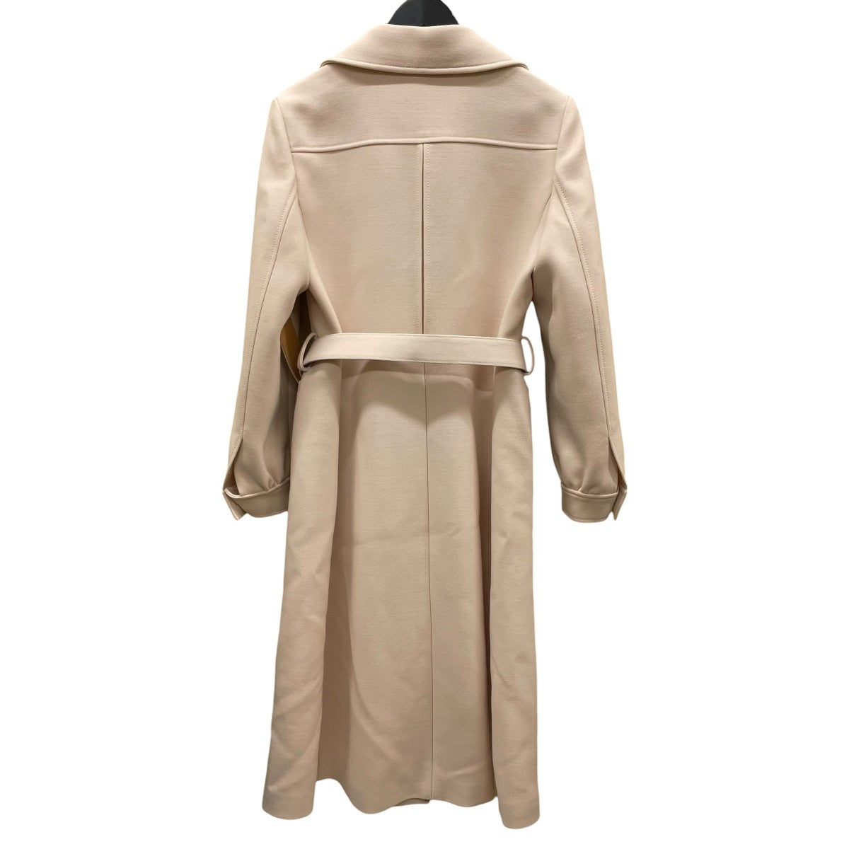 GUCCI グッチ 42 レザー ロングジャケット コート　アイボリー ベージュ kldclothing_vk7s07cedxw1