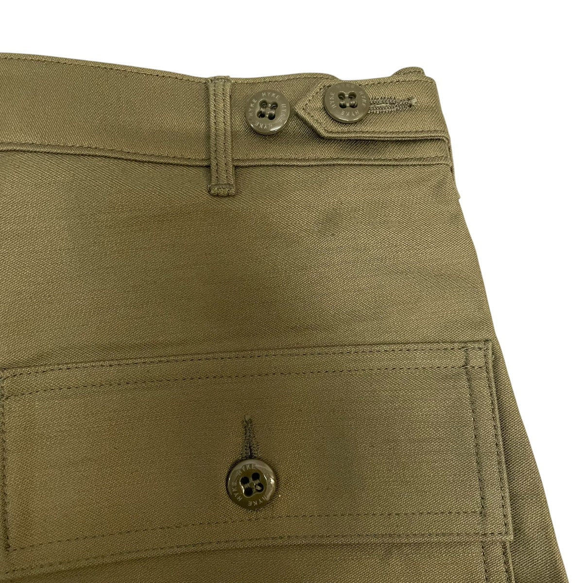 HYKE(ハイク) BACK SATIN BAKER PANTSベイカーパンツ212-13210 212