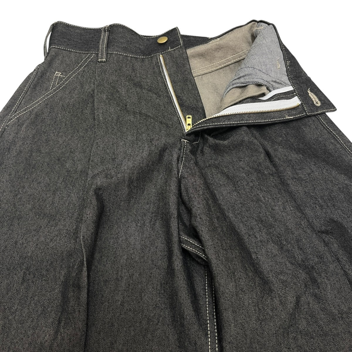 KUURA DENIM THE WIDE DENIMワイドデニムパンツ24SS-REPT-207L