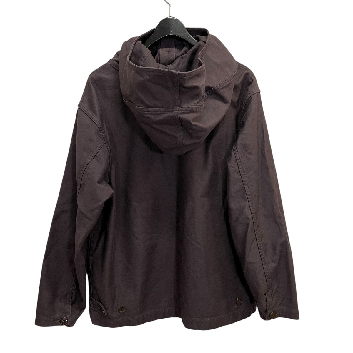 SATIN HOODED DECK SHIRTアノラックパーカー