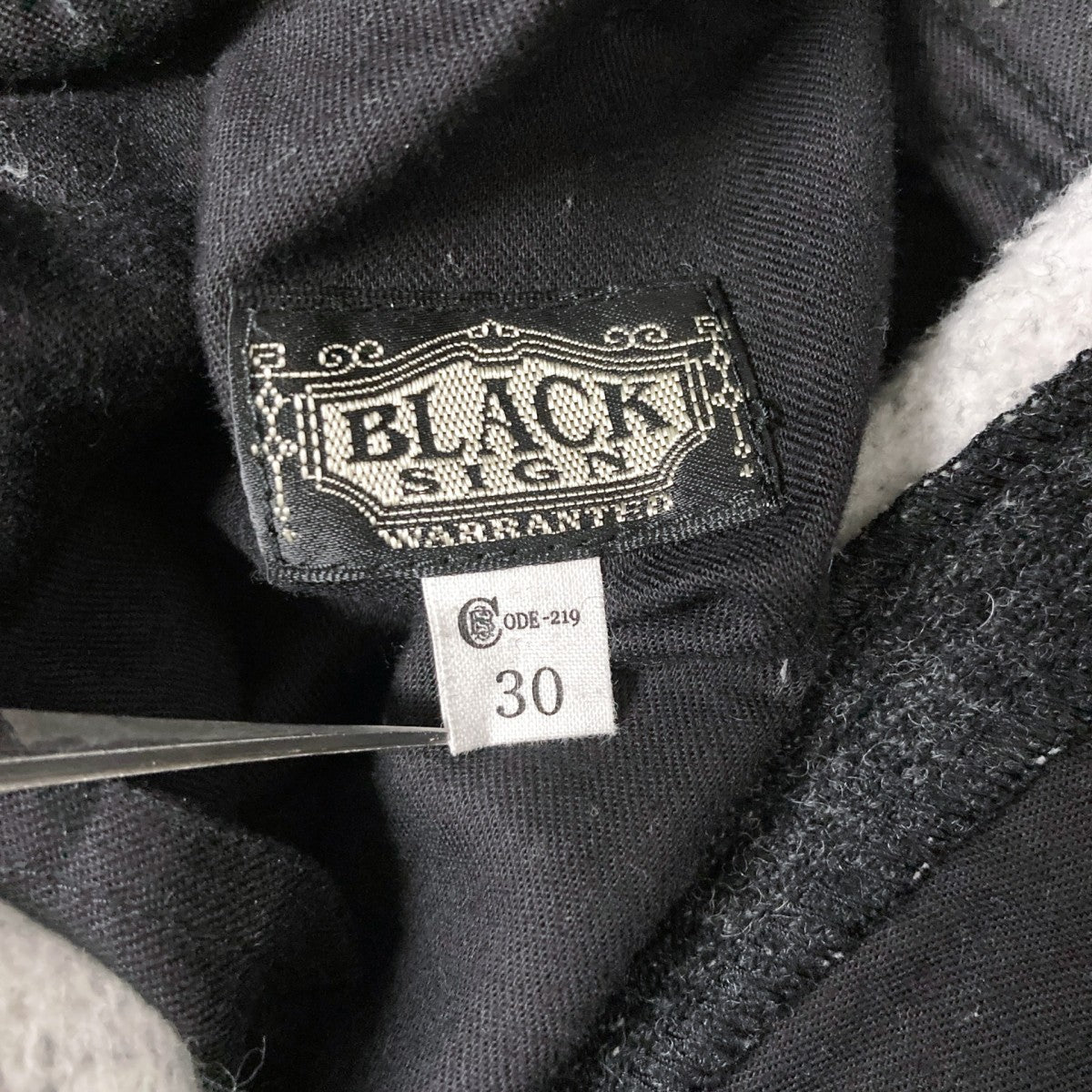 BLACK SIGN カシミヤ混パンツ 古着・中古-6枚目のアイテム画像