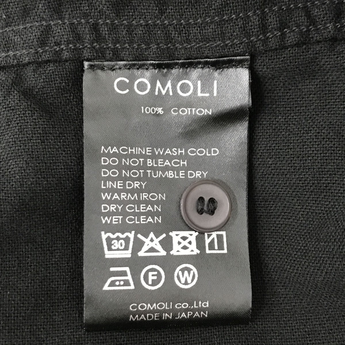 COMOLI 23SSオックス シャツB01-02013 古着・中古-5枚目のアイテム画像