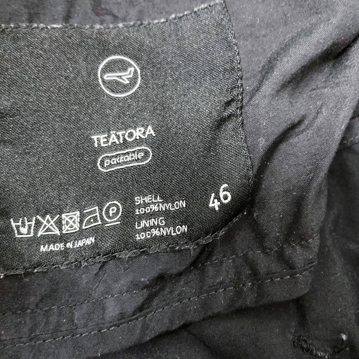 TEATORA PACKABLE WALLET PANTSイージーパンツtt 004 P 古着・中古-5枚目のアイテム画像