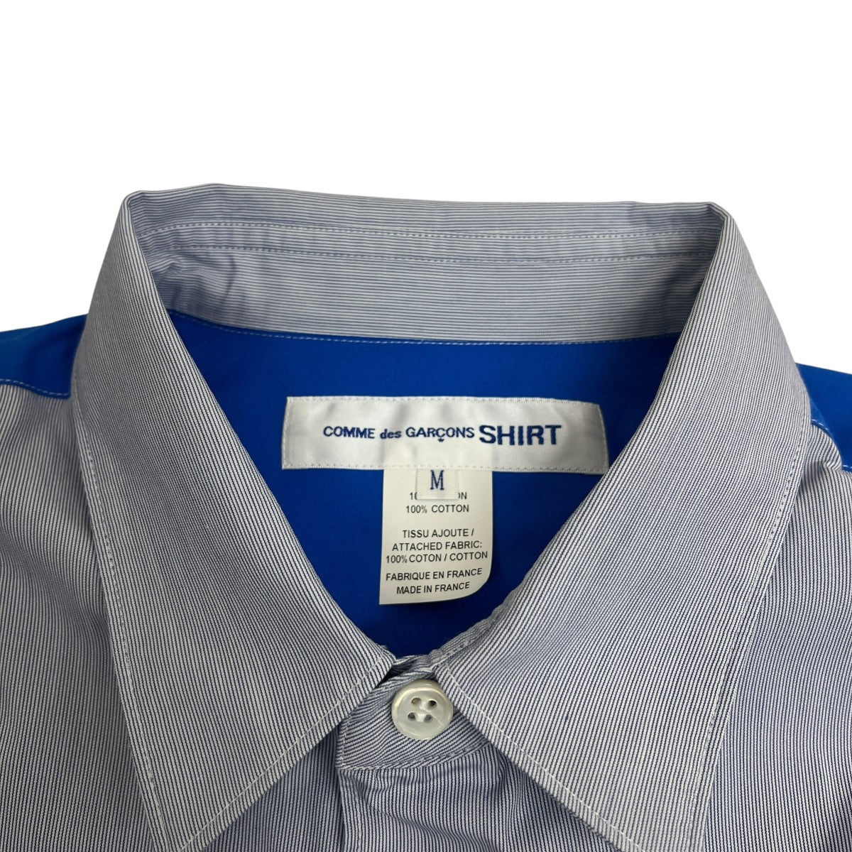 COMME des GARCONS SHIRT 23AWパネル切替 ストライプシャツFL-B029 古着・中古-5枚目のアイテム画像