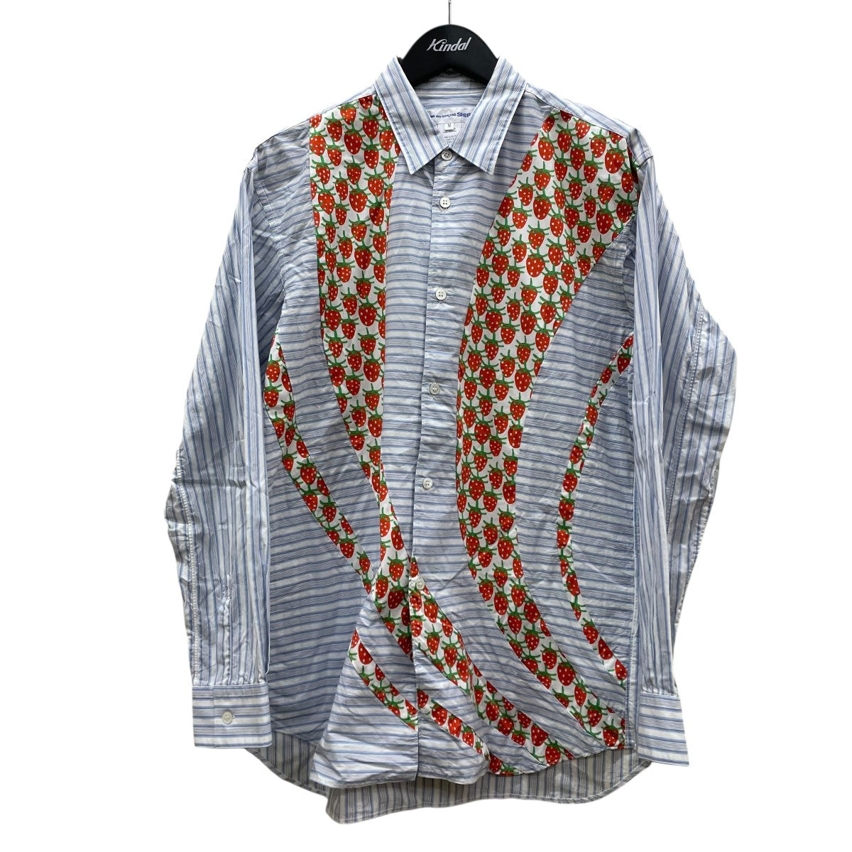 COMME des GARCONS SHIRT 23SSBrett Westfallストロベリーストライプシャツ 長袖シャツFK-B001 古着・中古-1枚目のアイテム画像