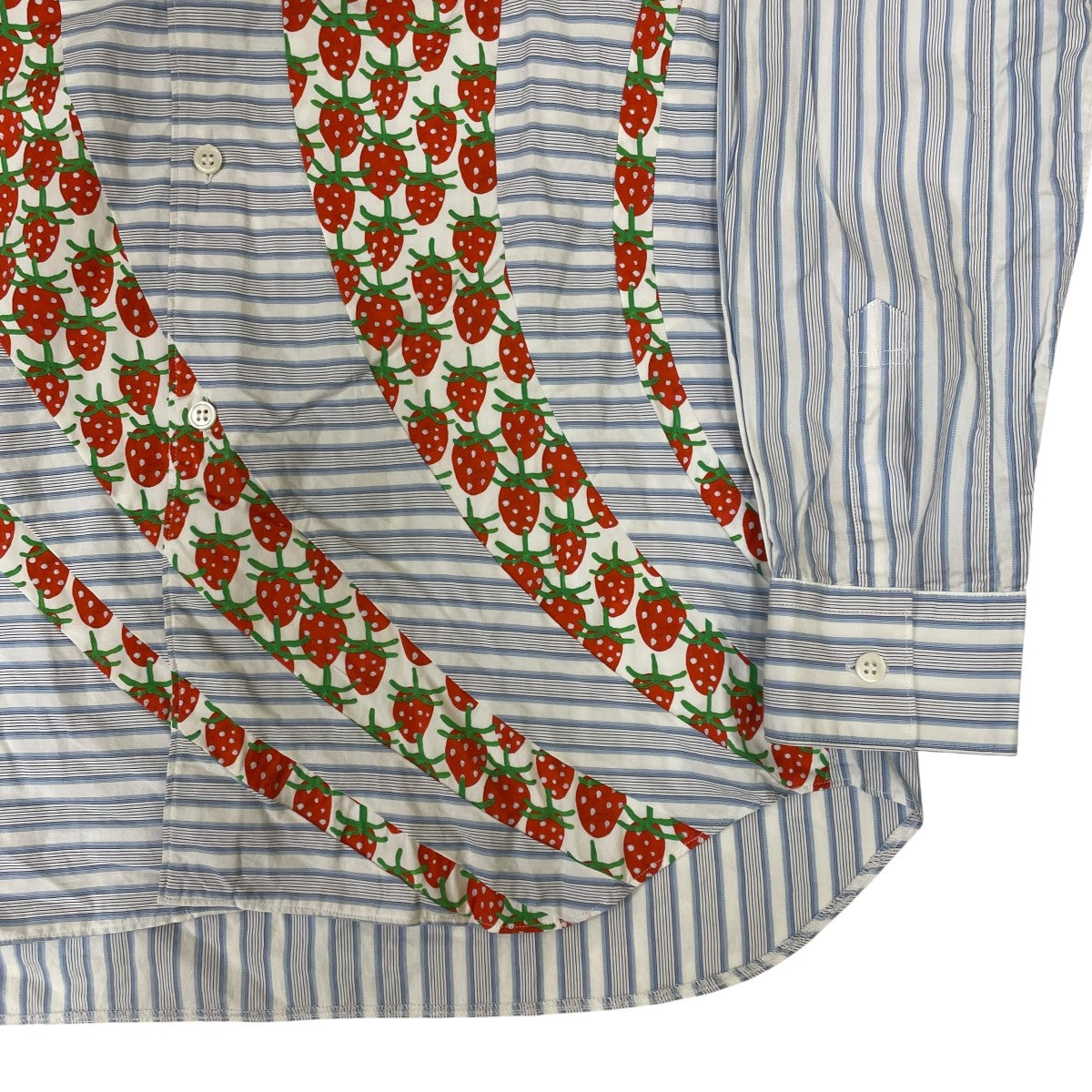 COMME des GARCONS SHIRT 23SSBrett Westfallストロベリーストライプシャツ 長袖シャツFK-B001 古着・中古-4枚目のアイテム画像