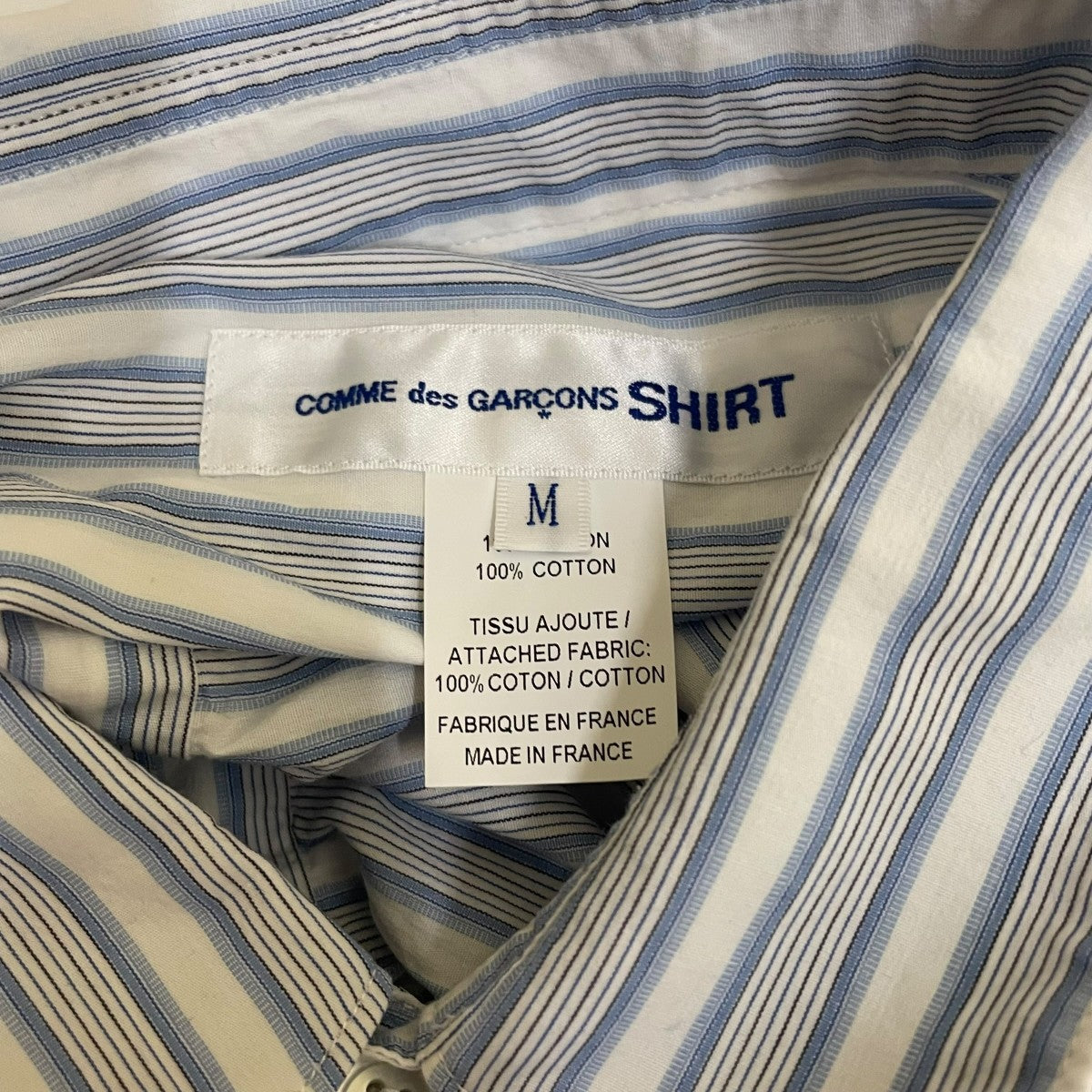 COMME des GARCONS SHIRT 23SSBrett Westfallストロベリーストライプシャツ 長袖シャツFK-B001 古着・中古-5枚目のアイテム画像