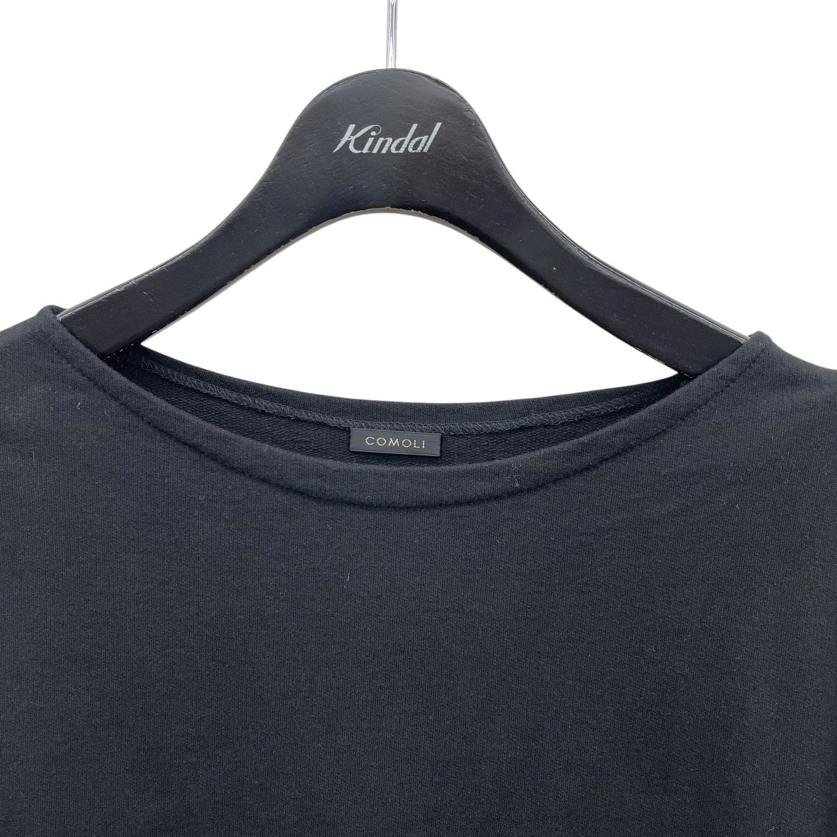 【極美品】COMOLI 25AW コットンボートネック BLACK SIZE 3 COMOLI(コモリ) 25AWコットンボートネックC03-05016 C03-05016
