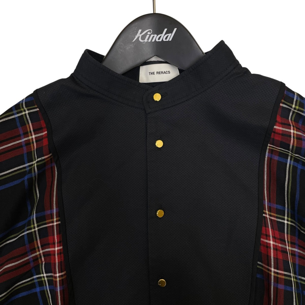 THE RERACS 21FWチェック柄 ビブフロント 長袖ワンピース21FW-REOP-095L 古着・中古-3枚目のアイテム画像