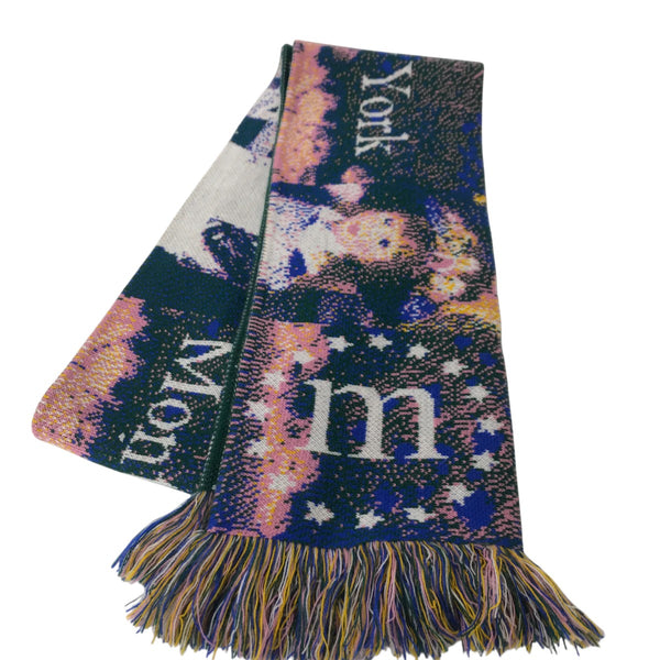 【新品未使用】MONTMARTRE NEW YORK マフラー MONTMARTRE NEW YORK(モンマルトルニューヨーク) マフラー ブルー