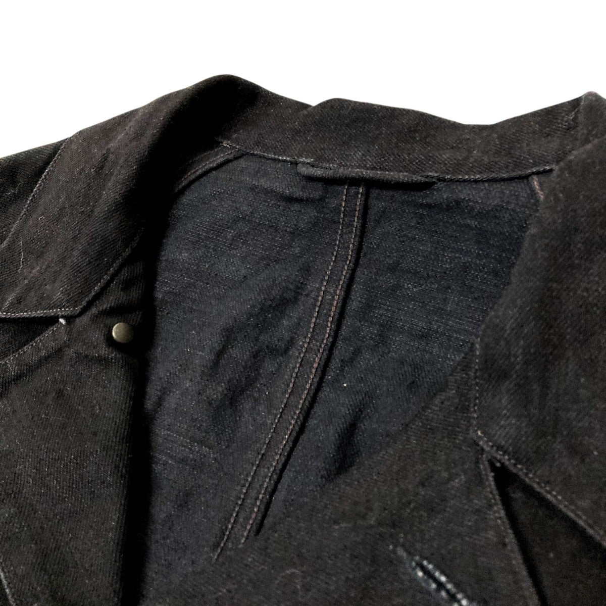 25AWブラックデニム ワークジャケットC03 01002