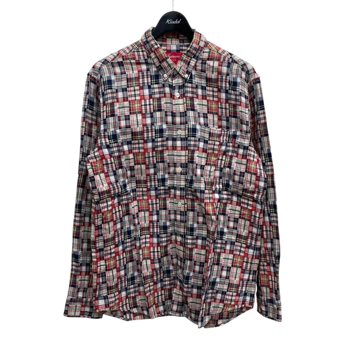 Supreme(シュプリーム) パッチワークシャツ レッド サイズ L｜【公式