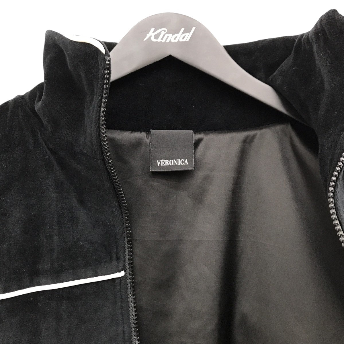VERONICA(ヴェロニカ) ベロアトラックジャケット ブラック サイズ M
