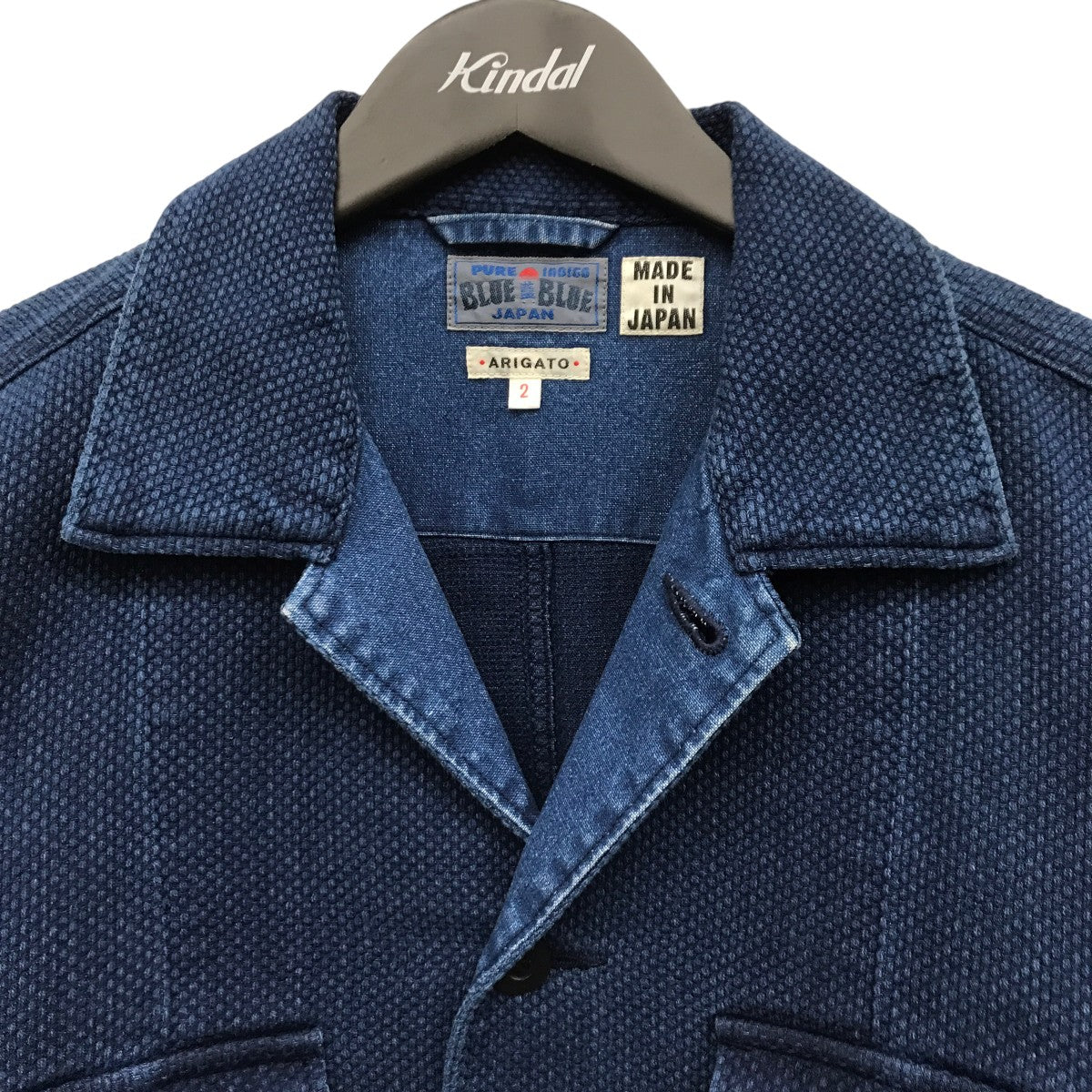 BLUE BLUE カセゾメサシコユーティリティシャツジャケット1004401 J6808 古着・中古-5枚目のアイテム画像