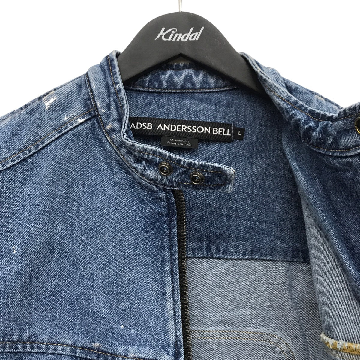 Andersson Bell WAX Coated Denim Motorcycle Jacketデニムジャケット 古着・中古-10枚目のアイテム画像