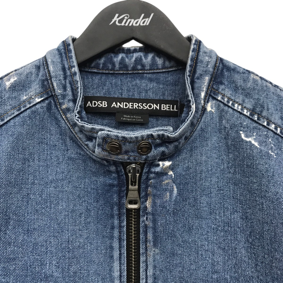 Andersson Bell WAX Coated Denim Motorcycle Jacketデニムジャケット 古着・中古-9枚目のアイテム画像