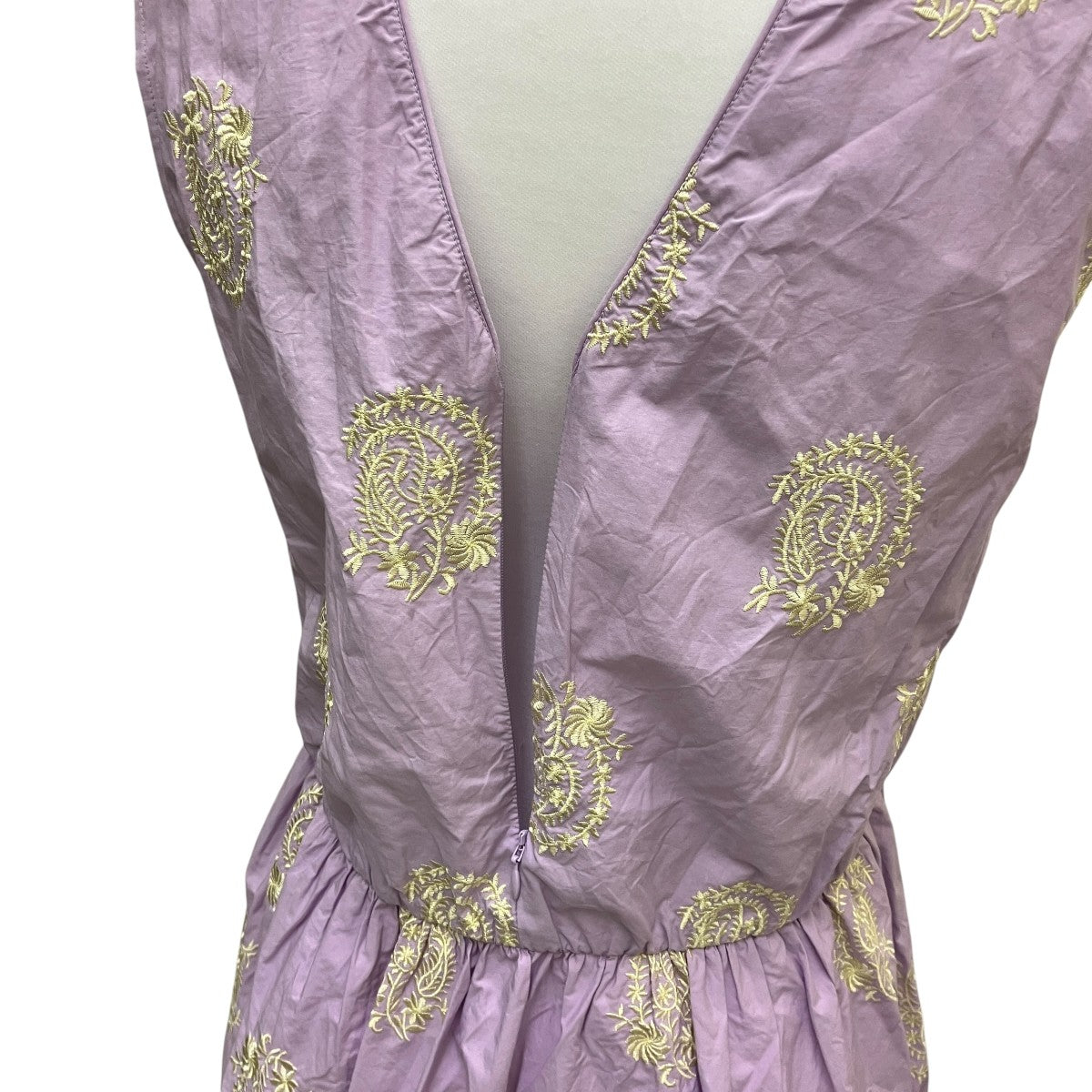 ne quittez pas poplin paisley emb sleeveless top刺繍ノースリーブブラウス010241GL5 古着・中古-5枚目のアイテム画像