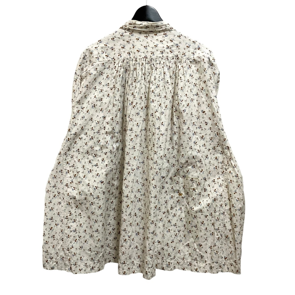 45R インドカディ森花プリントのくしゅくしゅブラウス総柄シャツ70930053 古着・中古-2枚目のアイテム画像