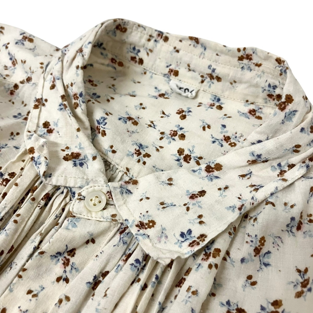 45R インドカディ森花プリントのくしゅくしゅブラウス総柄シャツ70930053 古着・中古-3枚目のアイテム画像