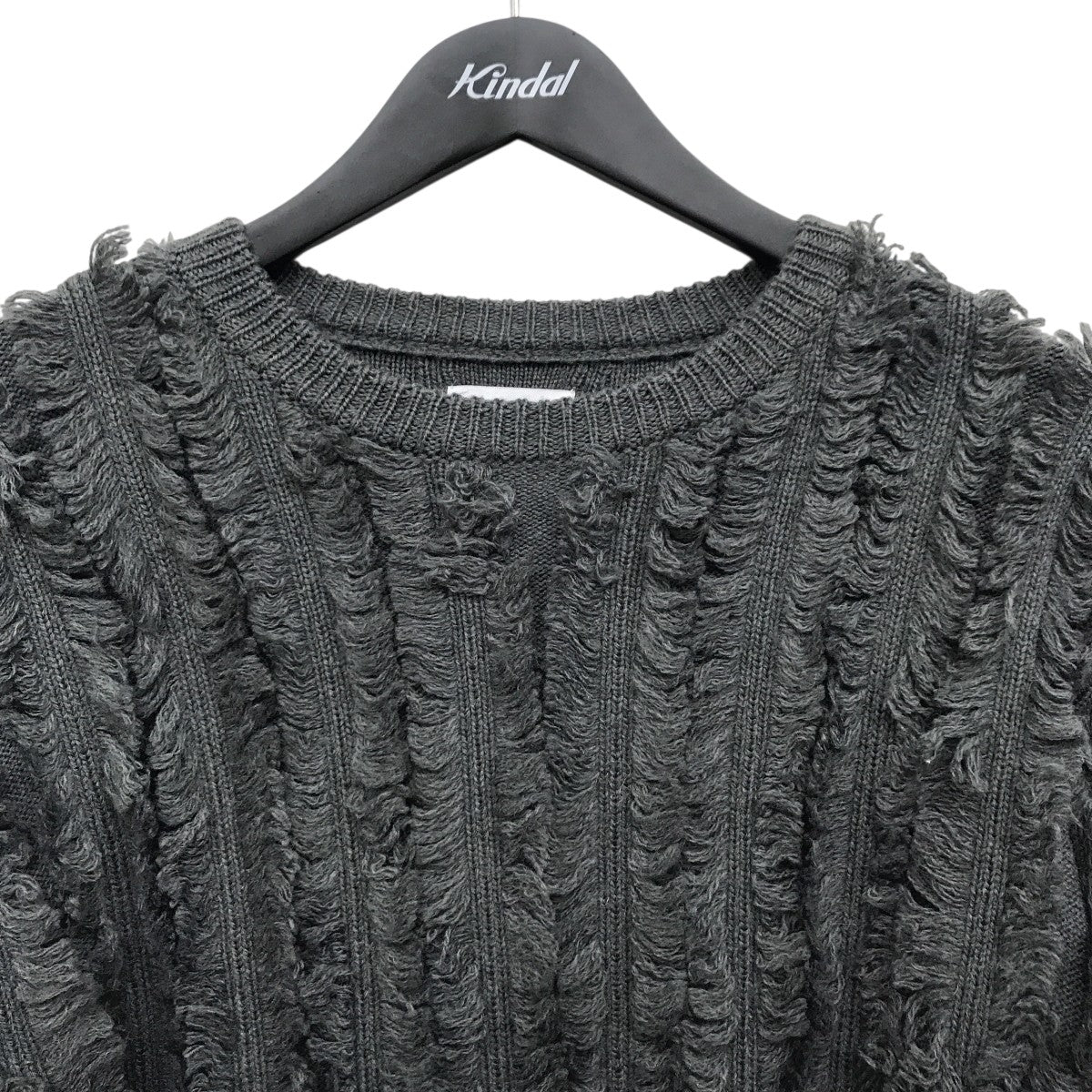 OBLI(オブリ) フリンジニットワンピース グレー サイズ F｜【公式