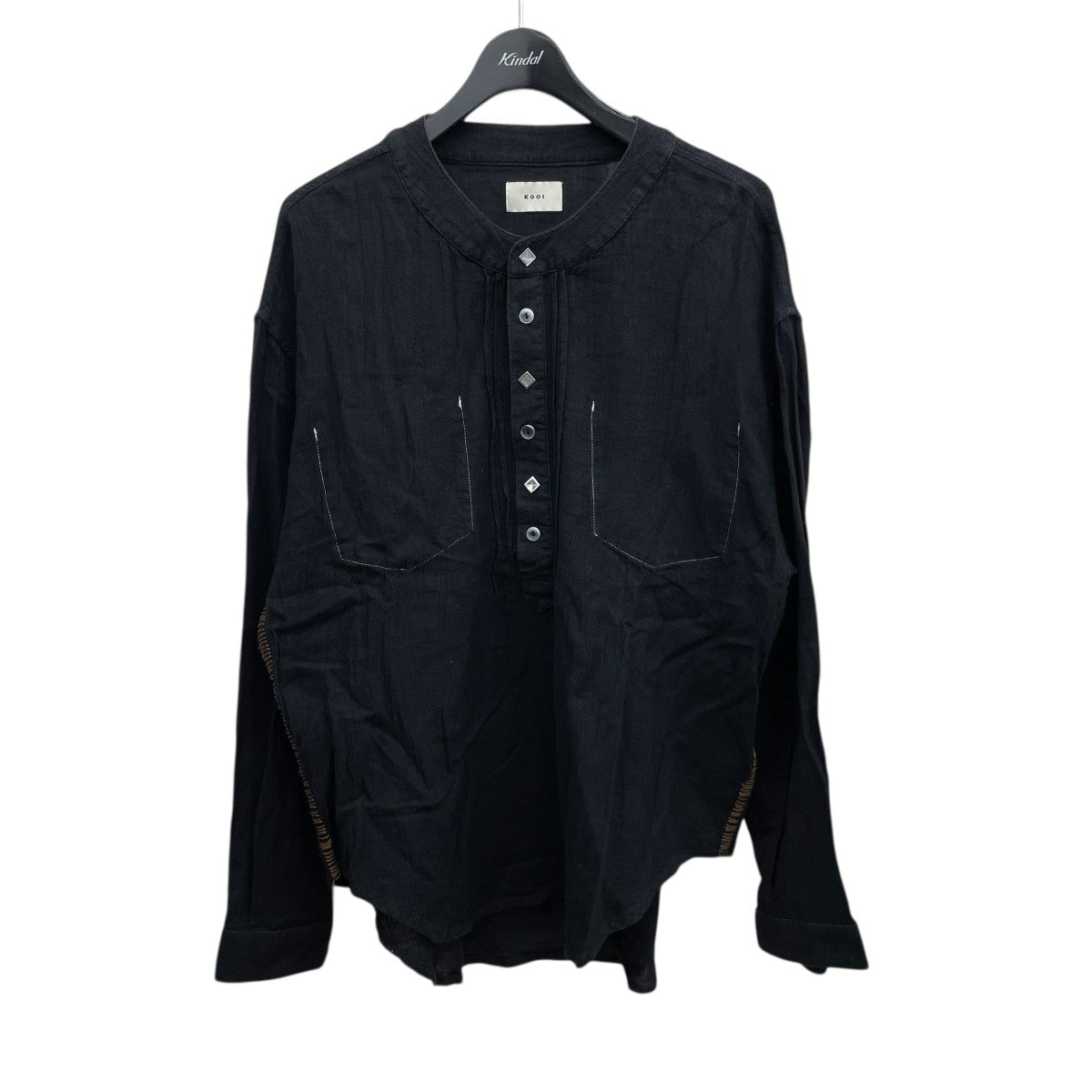 KOOI PAINTER HENRY NECK SHIRT 25KO-SS20 古着・中古-1枚目のアイテム画像