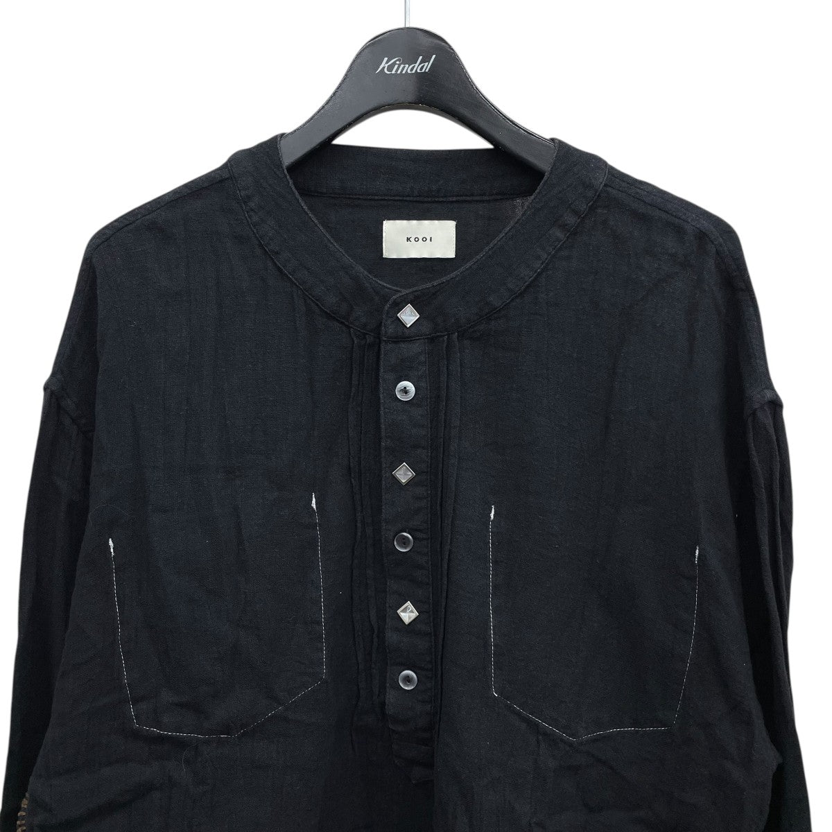 KOOI PAINTER HENRY NECK SHIRT 25KO-SS20 古着・中古-3枚目のアイテム画像