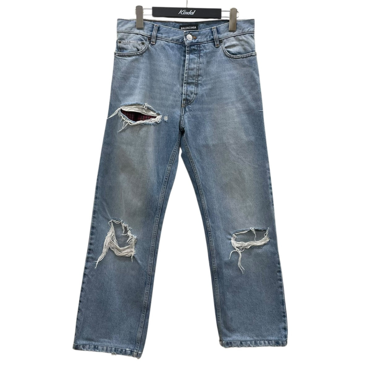 BALENCIAGA ダメージ加工デニムパンツ662893 古着・中古-1枚目のアイテム画像
