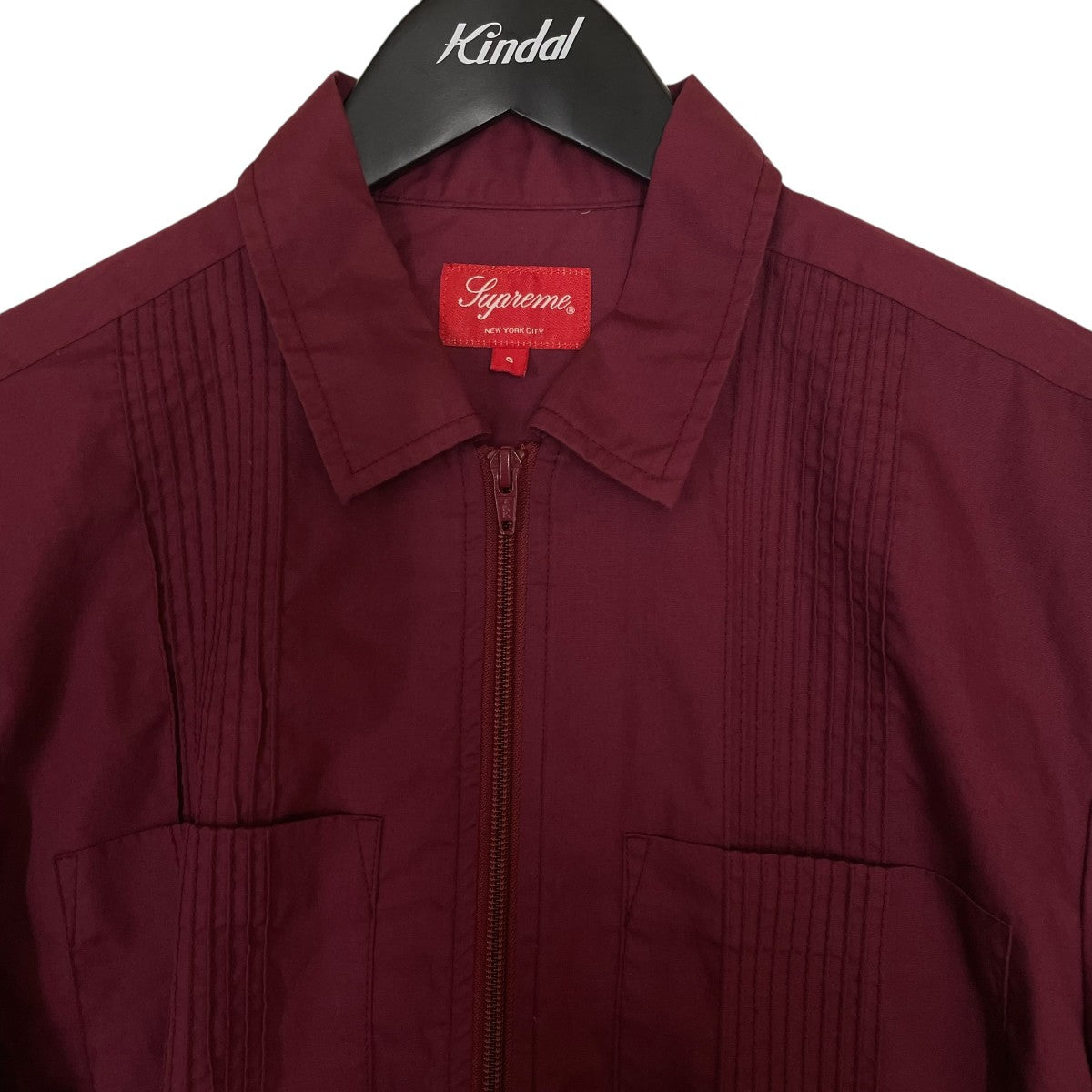 Supreme PIN TUCK ZIP UP SHIRTジップアップシャツ 古着・中古-3枚目のアイテム画像