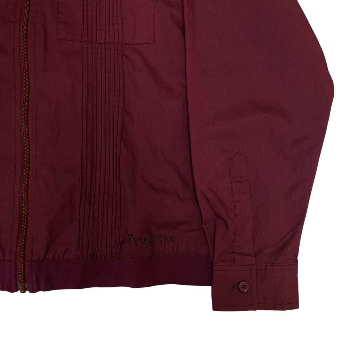 Supreme PIN TUCK ZIP UP SHIRTジップアップシャツ 古着・中古-4枚目のアイテム画像