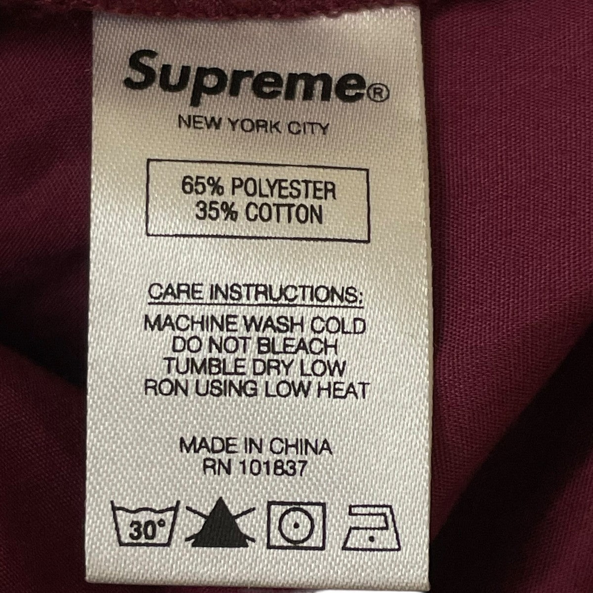 Supreme PIN TUCK ZIP UP SHIRTジップアップシャツ 古着・中古-5枚目のアイテム画像