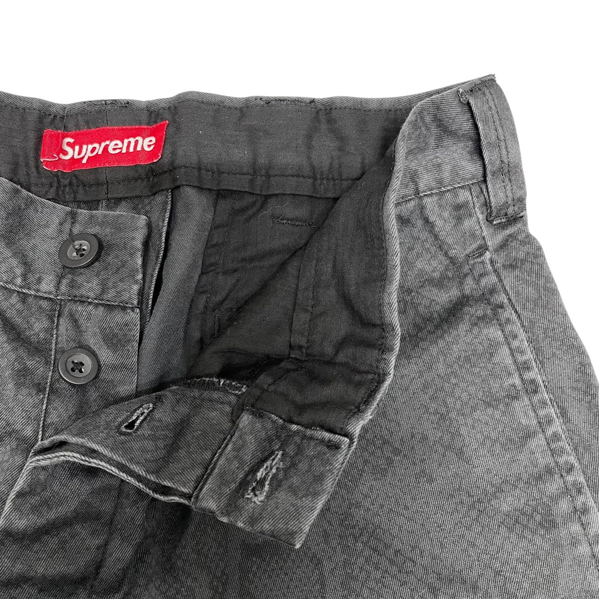 Supreme(シュプリーム) snake print chino pantsパンツ ブラック