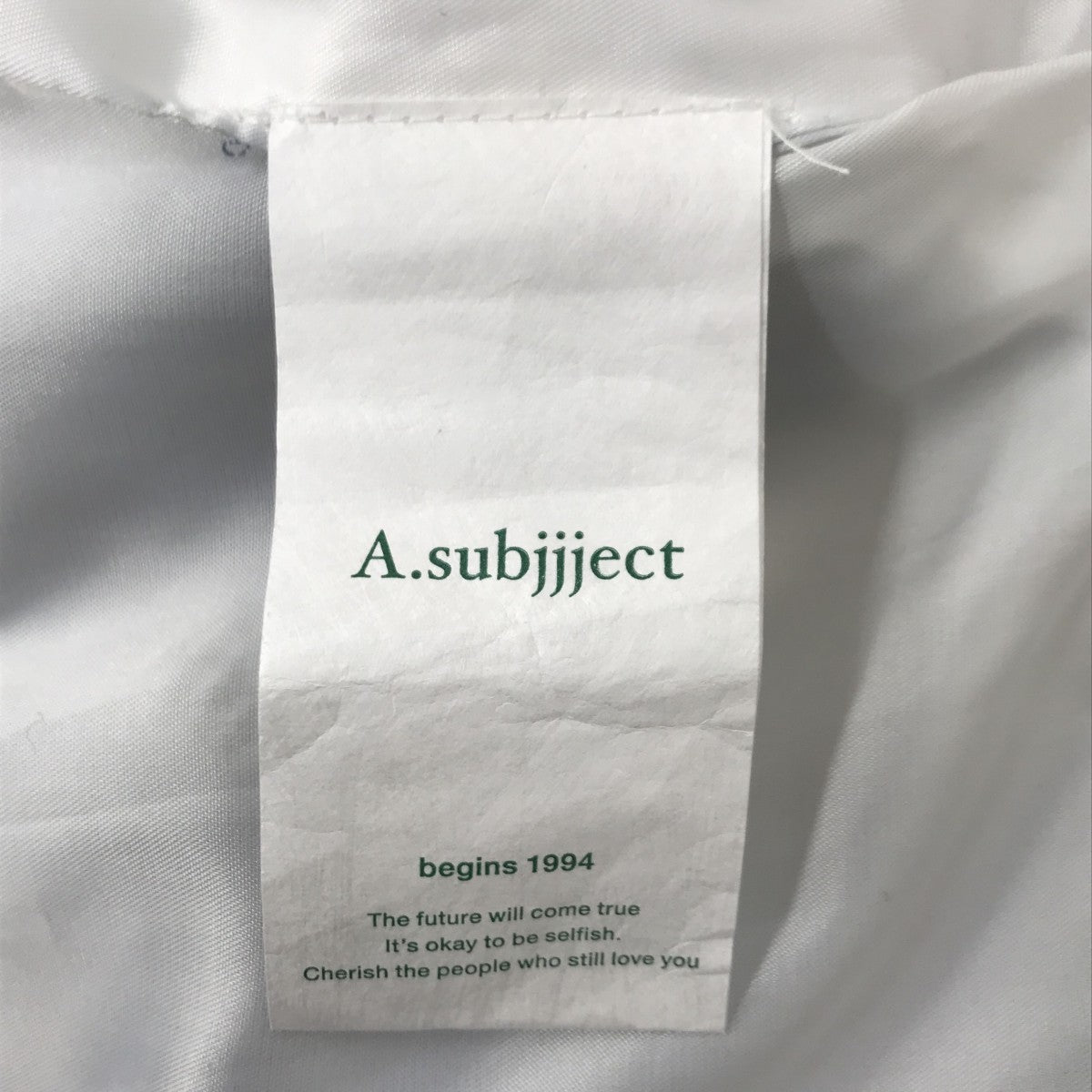 A．subjjject mohair check jacketジャケット 古着・中古-3枚目のアイテム画像