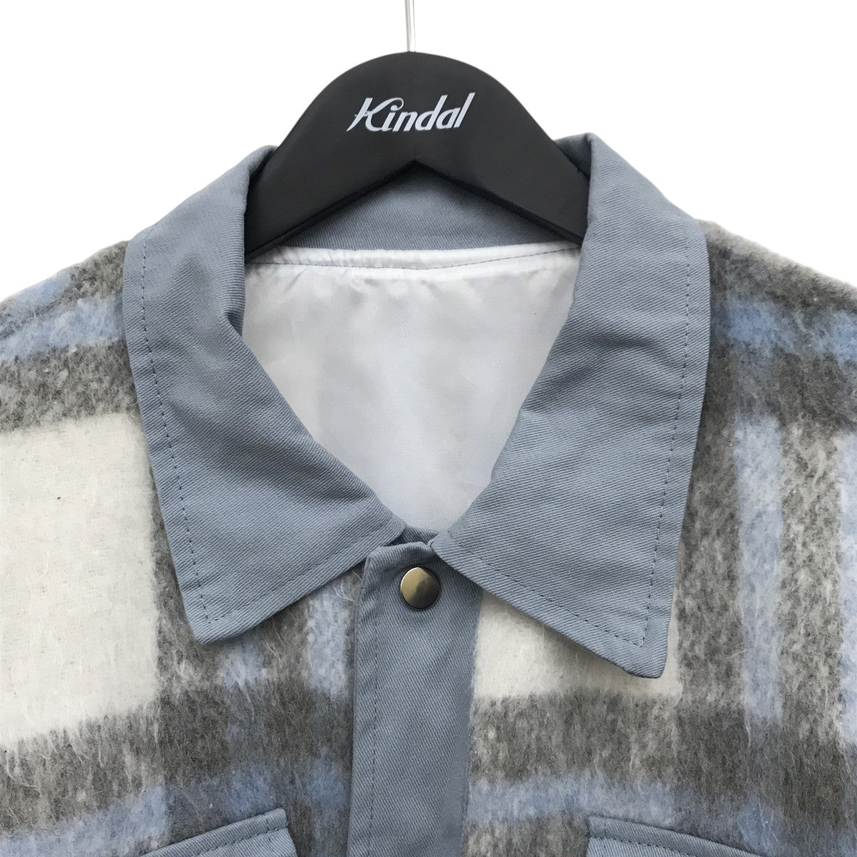 A．subjjject mohair check jacketジャケット 古着・中古-5枚目のアイテム画像