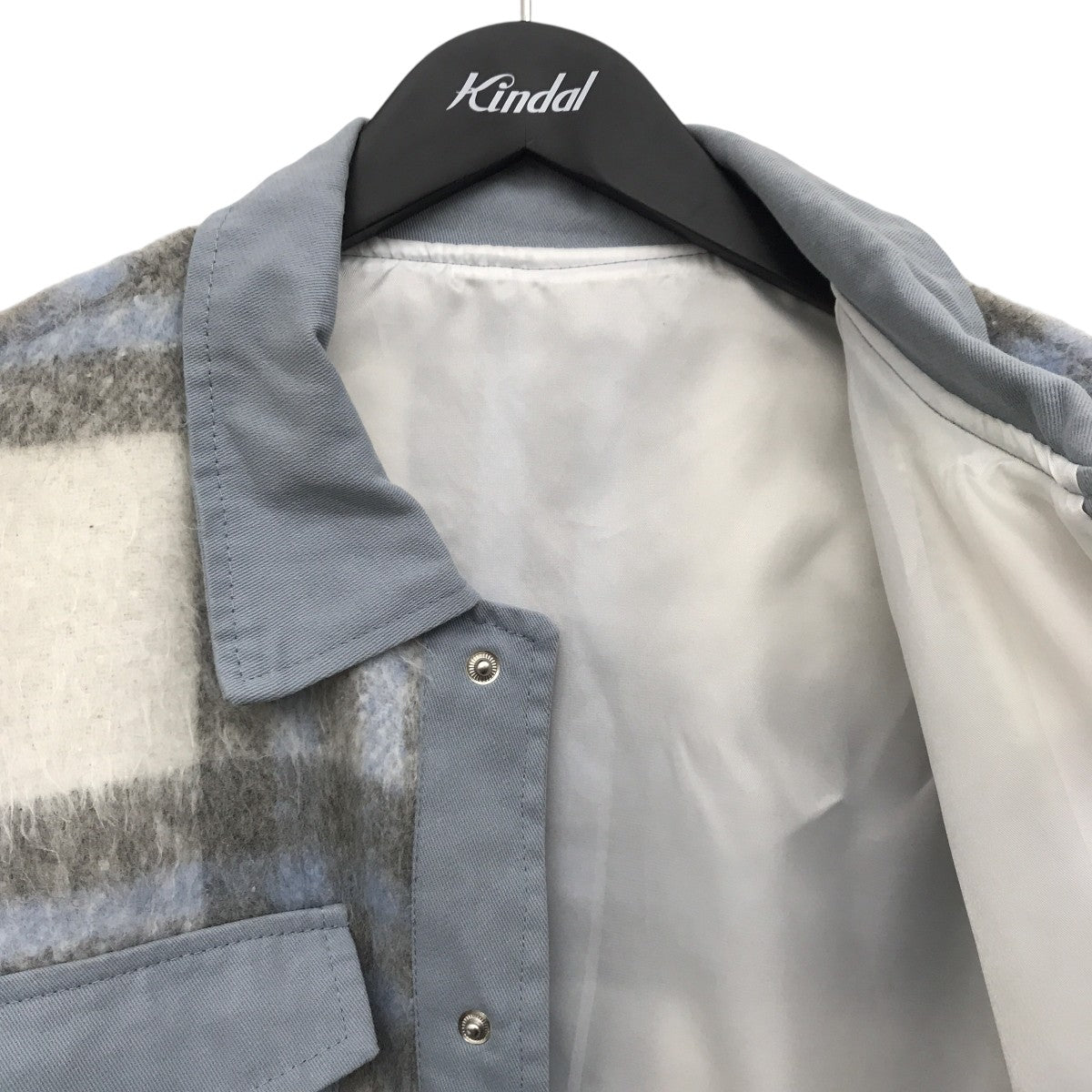 A．subjjject mohair check jacketジャケット 古着・中古-6枚目のアイテム画像