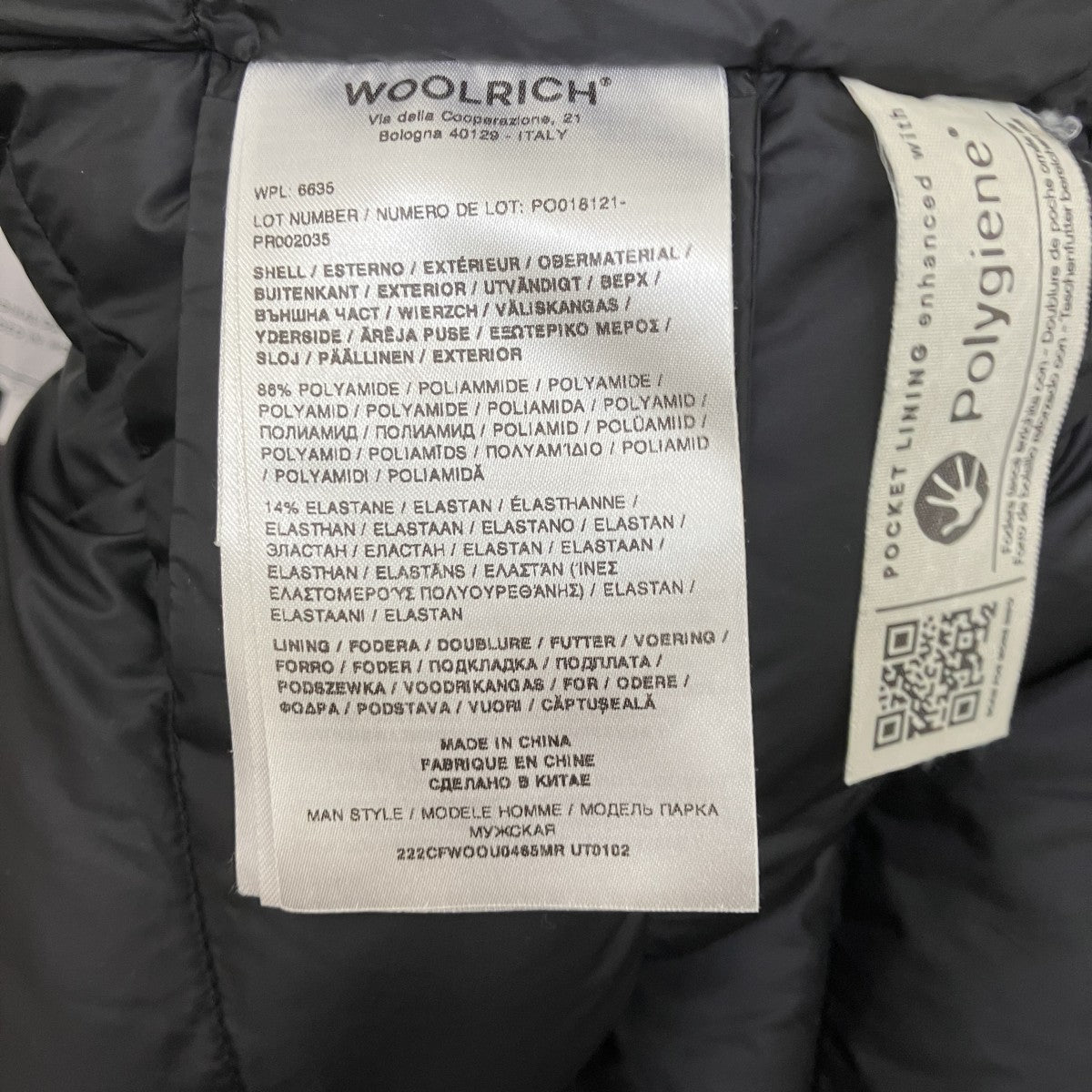 WOOLRICH ARCTIC STRETCH PARKAダウンジャケット 古着・中古-9枚目のアイテム画像
