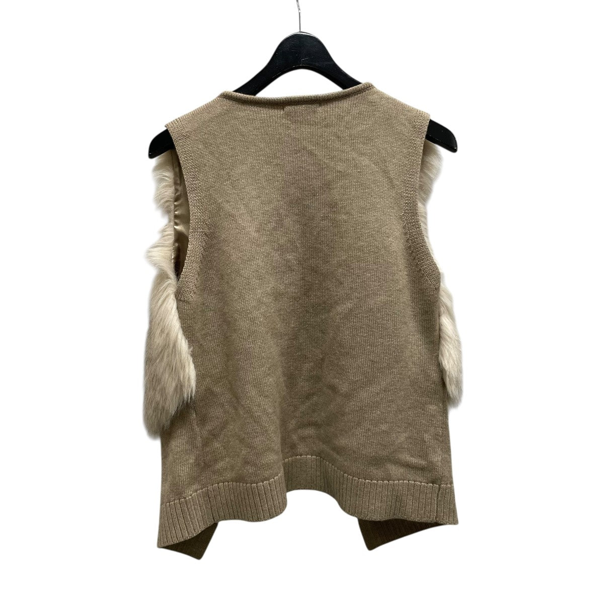 アルアバイル　alureville エコファーニットジレ　ベスト　ベージュ アルアバイル alureville エコファーニットジレ ベスト ベージュ
