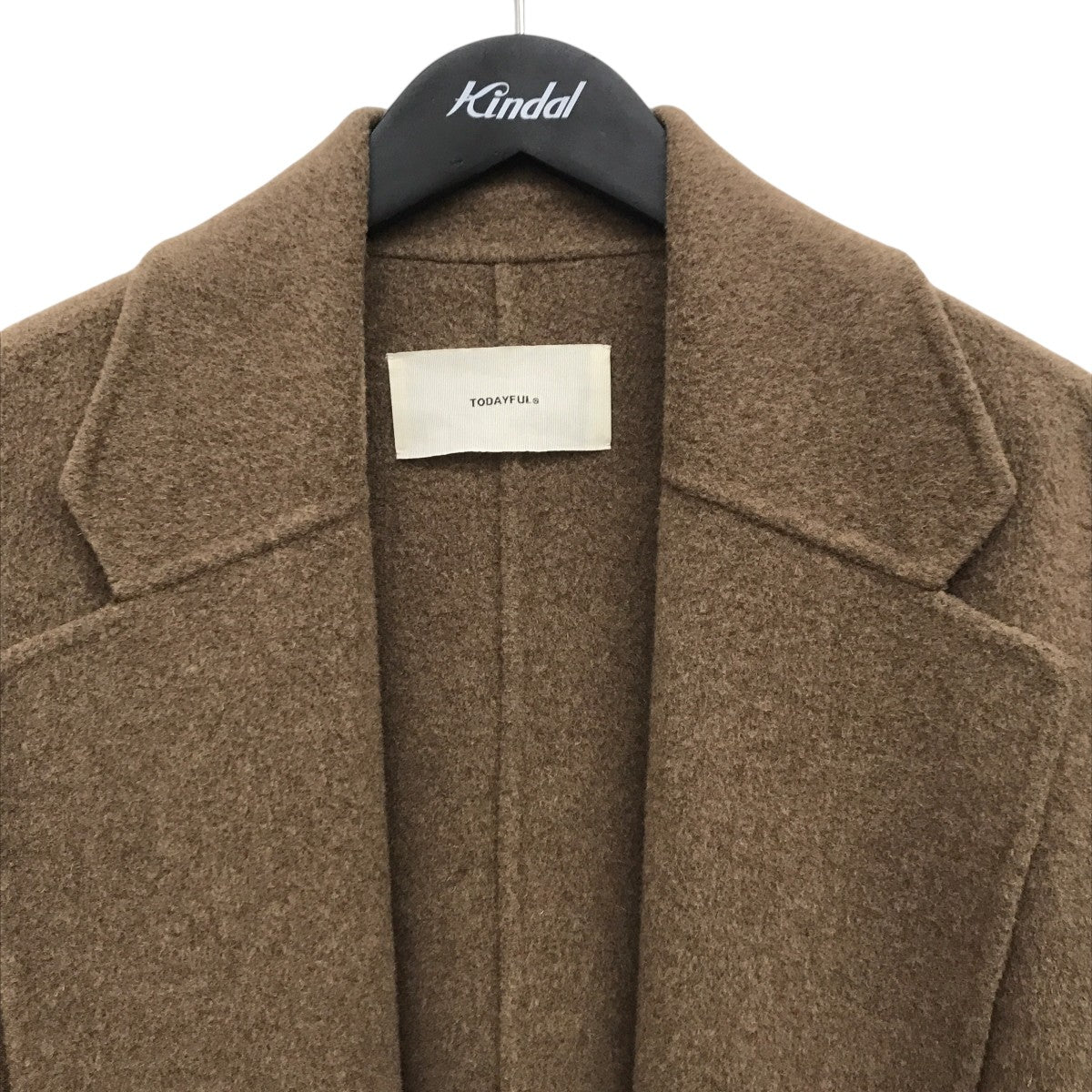 todayful wool over coat 36 ブラウン todayful wool over coat 36 ブラウン TODAYFUL(トゥデイフル