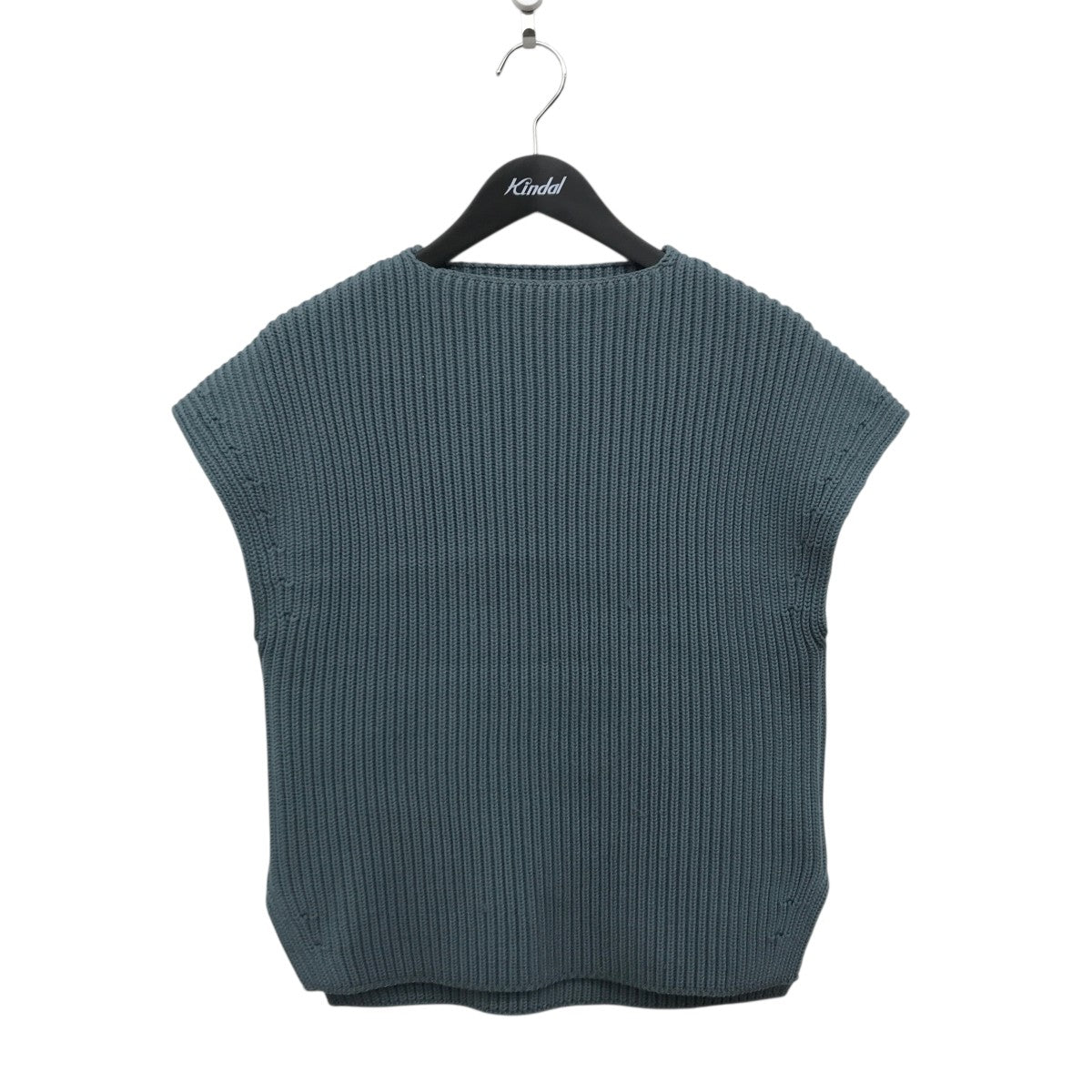 SUPER FINE WOOL HEAVY RIB KNIT VESTニットベストA8AV07RK
