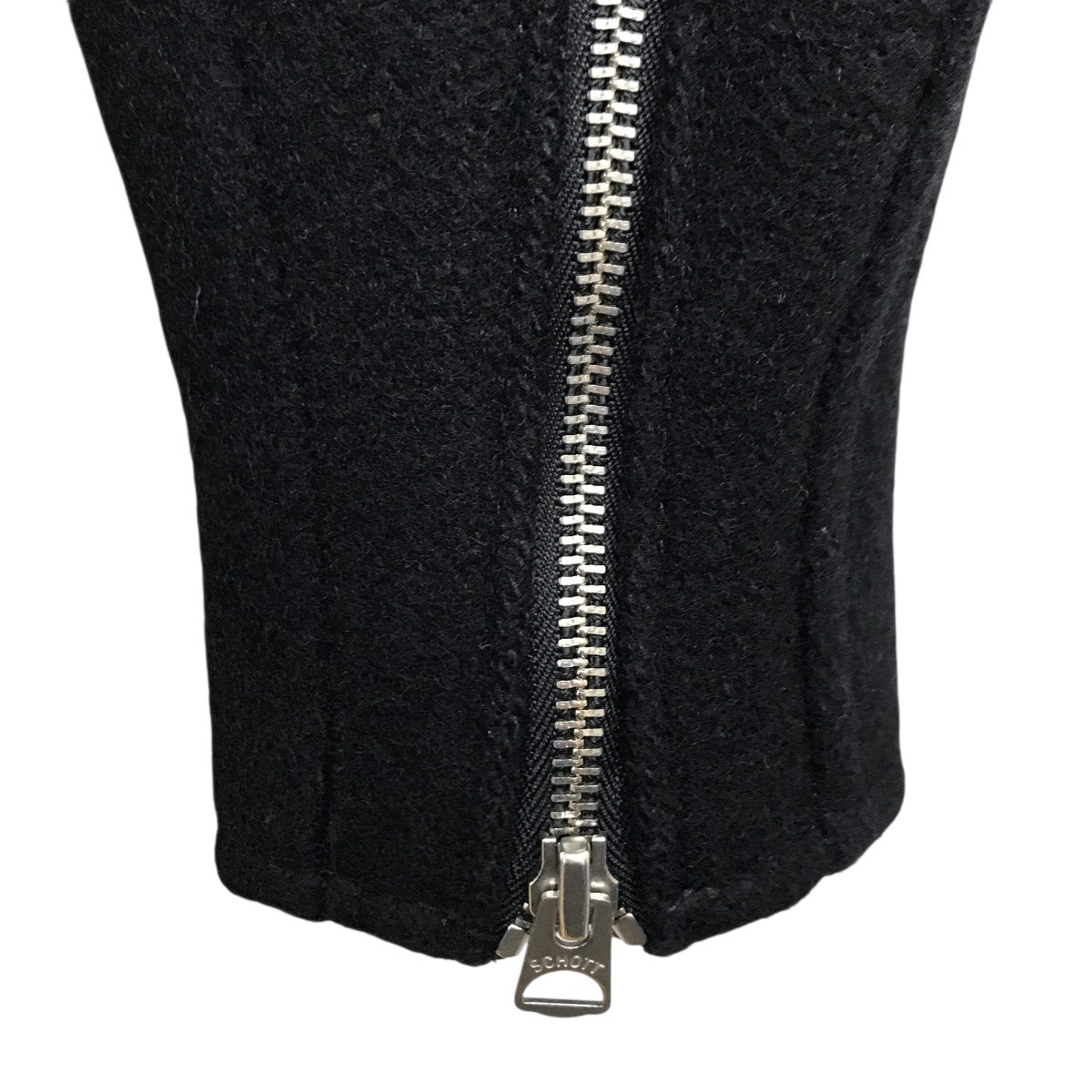 Schott(ショット) 7068 ジップフロントPコート ブラック サイズ 32