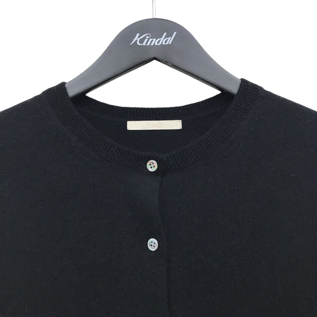 ウール カシミヤ シルク クルーネックカーディガン