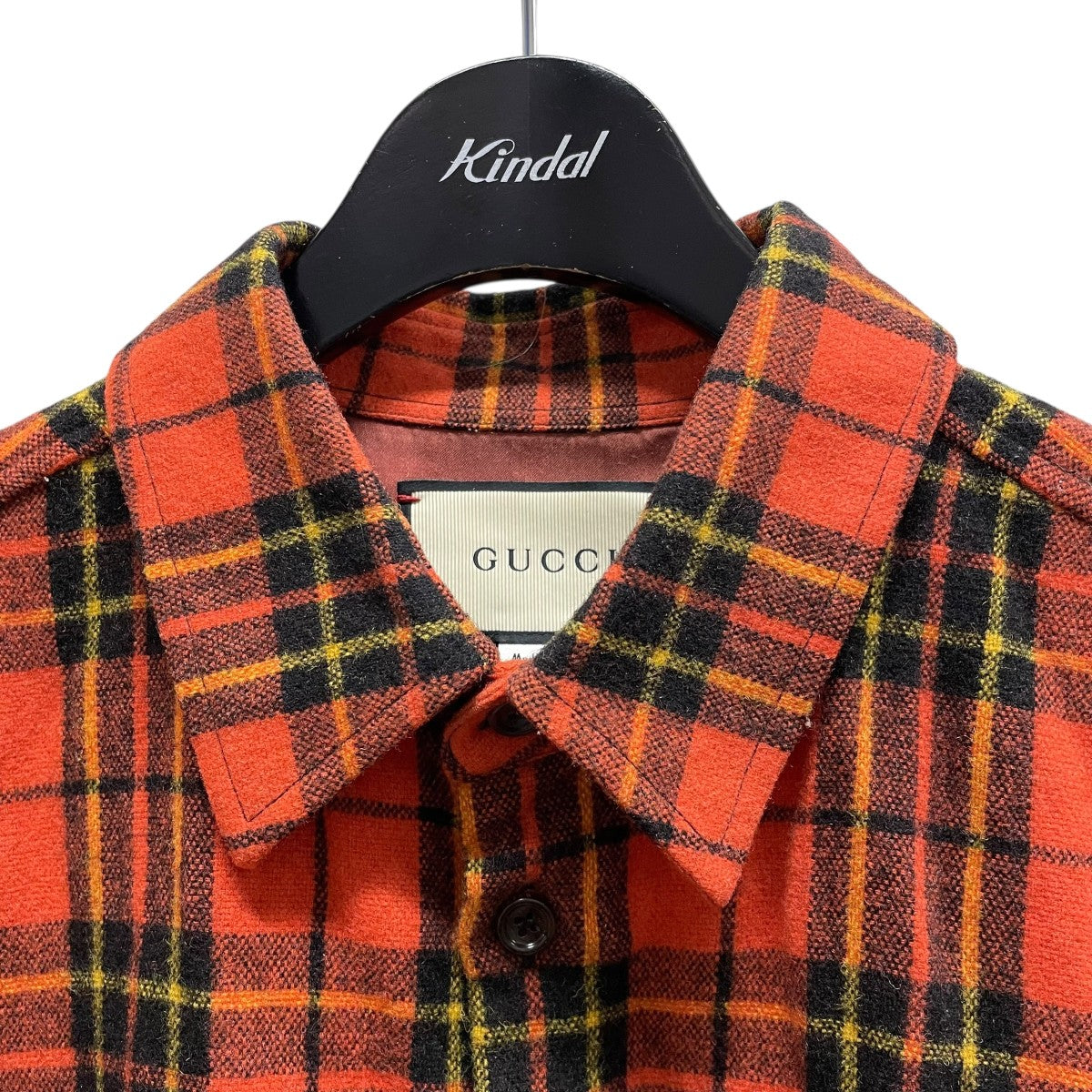 【極美品】GUCCI 近年タグ セットアップ チェック 48 L相当 wine-king_2909500000050125