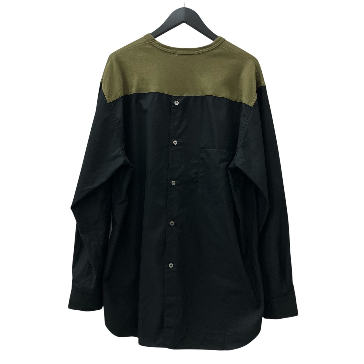 COMME des GARCONS HOMME PLUS 25AW切り替えクルーネック 長袖ドッキングシャツPP-B020 AD2025 古着・中古-2枚目のアイテム画像