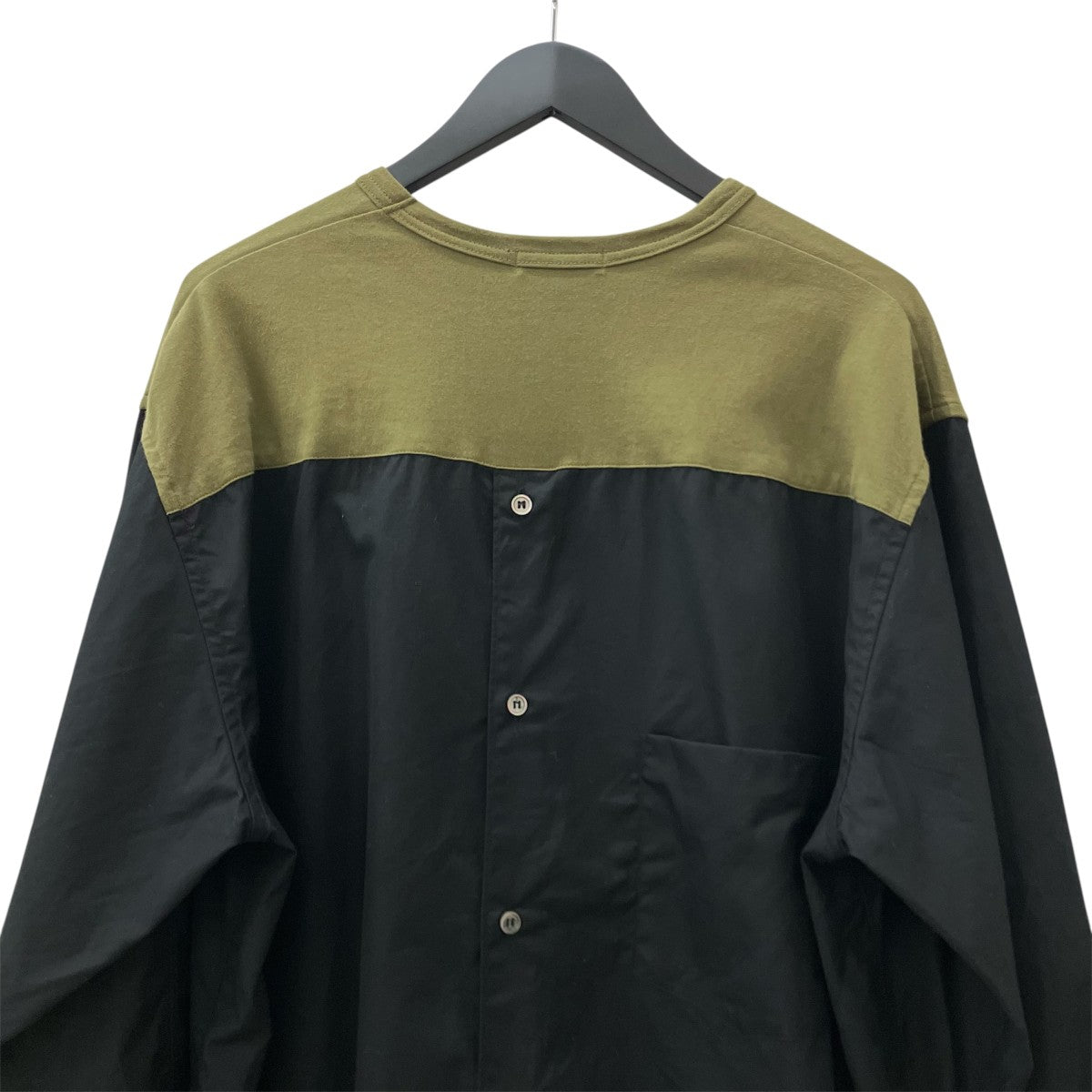 COMME des GARCONS HOMME PLUS 25AW切り替えクルーネック 長袖ドッキングシャツPP-B020 AD2025 古着・中古-5枚目のアイテム画像
