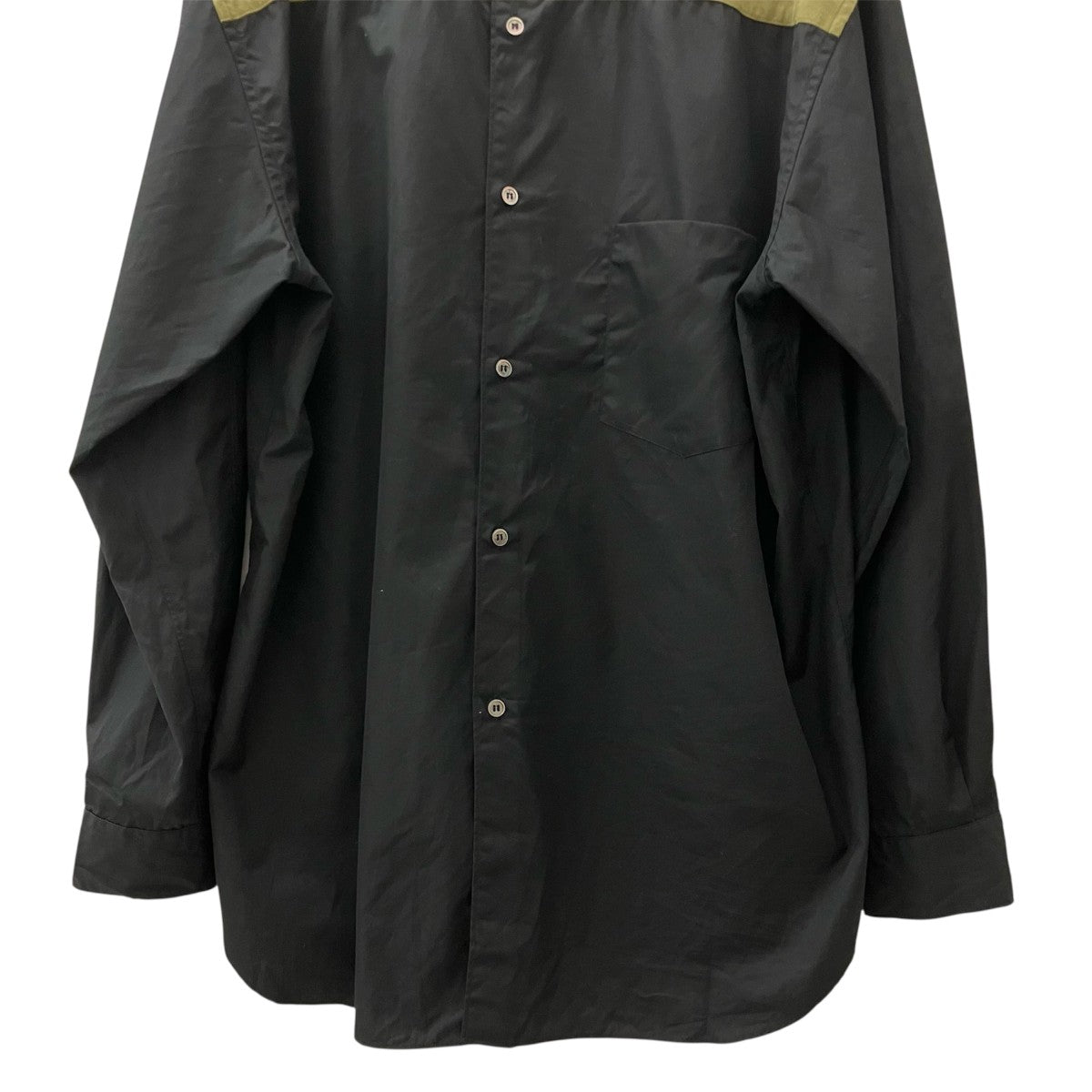 COMME des GARCONS HOMME PLUS 25AW切り替えクルーネック 長袖ドッキングシャツPP-B020 AD2025 古着・中古-6枚目のアイテム画像