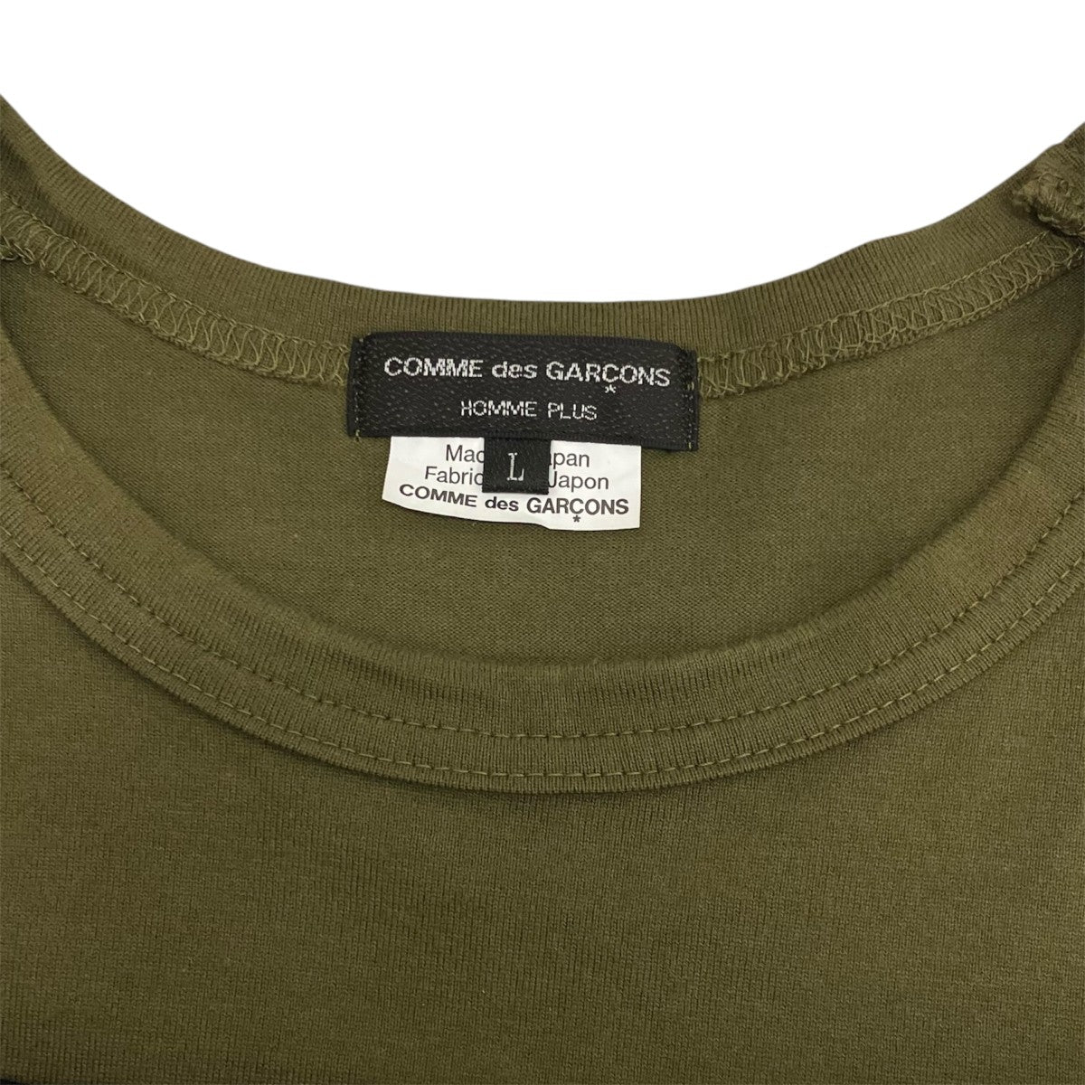 COMME des GARCONS HOMME PLUS 25AW切り替えクルーネック 長袖ドッキングシャツPP-B020 AD2025 古着・中古-8枚目のアイテム画像