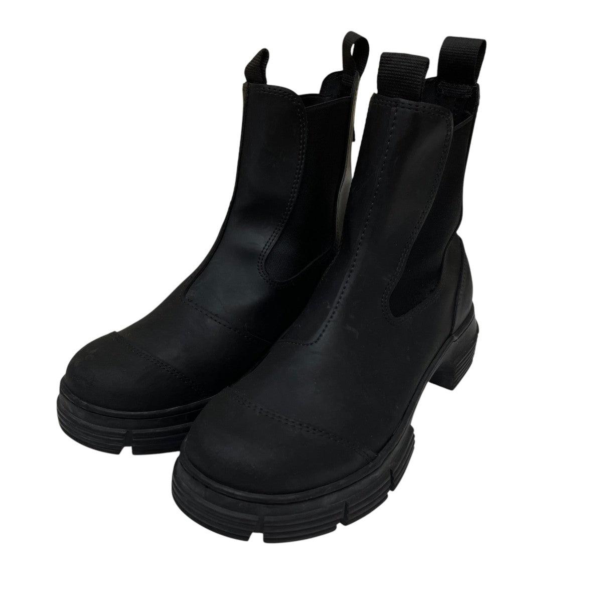 Ganni Recycled Rubber City Bootラバーチェルシーブーツ ショートブーツ 古着・中古-1枚目のアイテム画像