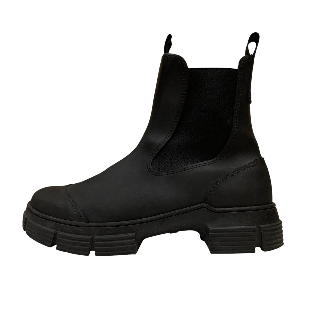 Ganni Recycled Rubber City Bootラバーチェルシーブーツ ショートブーツ 古着・中古-2枚目のアイテム画像