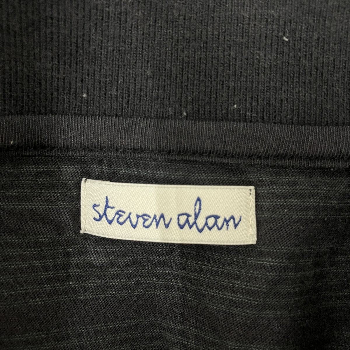 STEVEN ALAN 40 ツイストボーダーポロシャツ8117-199-0504 古着・中古-3枚目のアイテム画像