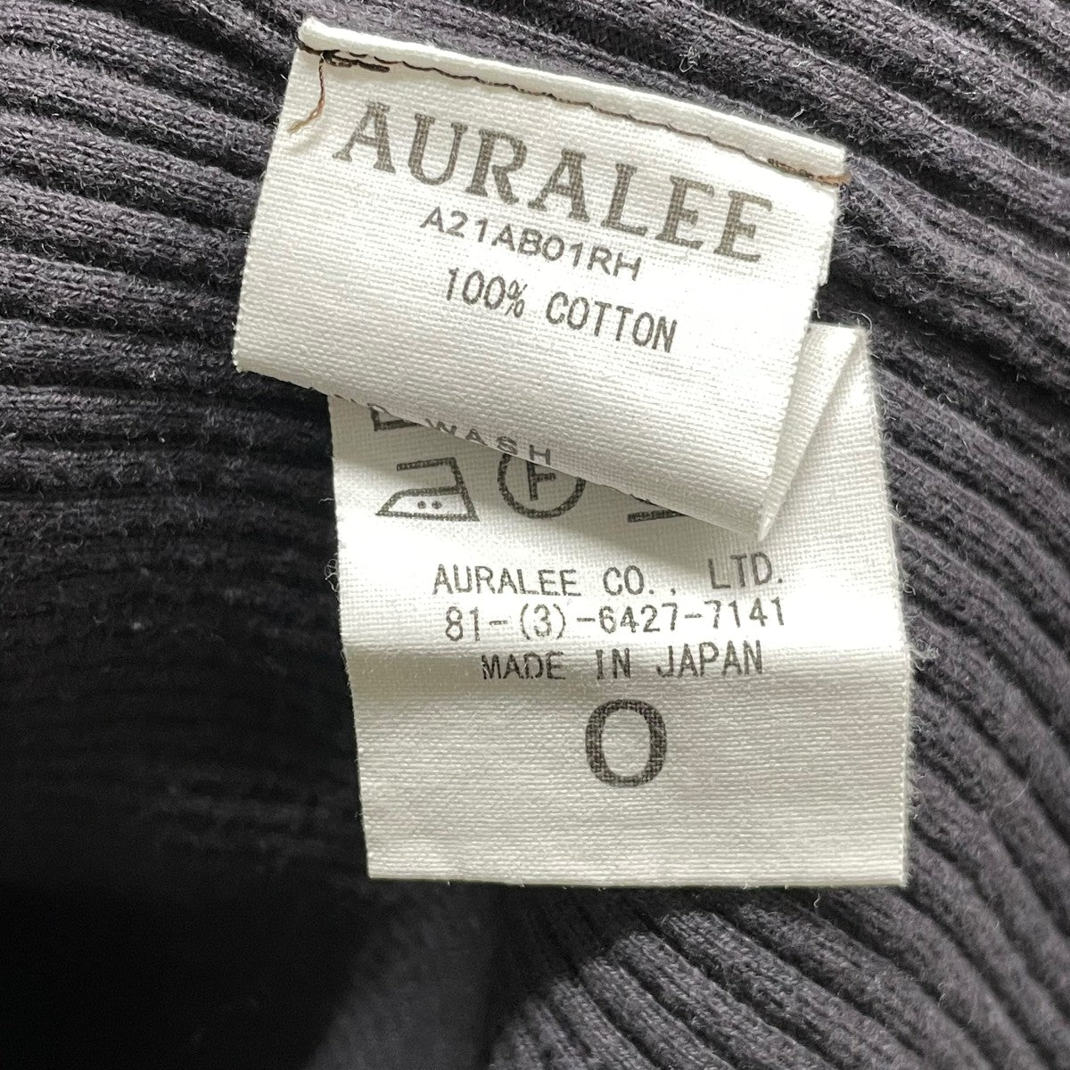 AURALEE for RONHERMAN A21AB01RHリブニット 古着・中古-5枚目のアイテム画像