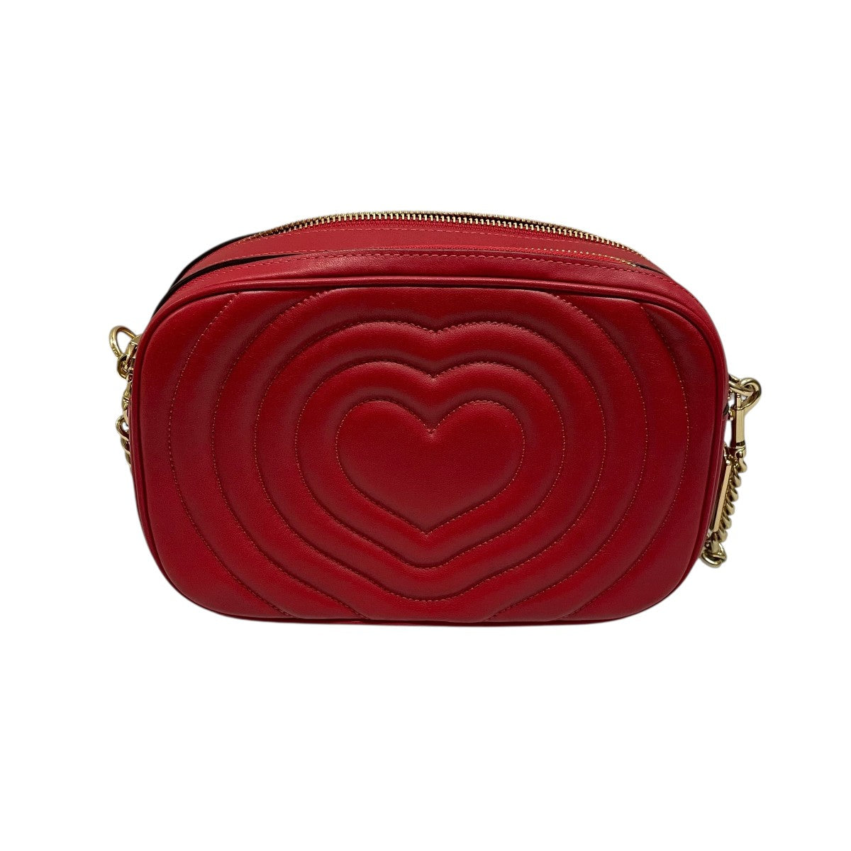 COACH puffy heartショルダーバッグC2812 古着・中古-1枚目のアイテム画像